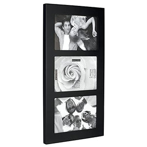 Malden - 951-346 4x6 3-Opening Collage Picture Frame - Displays Three 4x6 Pictures - Black