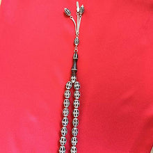 Load image into Gallery viewer, 33 Beads Handmade Silver Egyption Tasbih | Muslim prayer beads Kuka tasbeeh islamic prayer beads, Misbaha | AlAliGems
