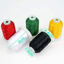 Load image into Gallery viewer, New brothread 80 Spools Polyester Embroidery Machine Thread Kit 1000M (1100Y) Each Spool - Colors Compatible with Janome and Robison-Anton Colors
