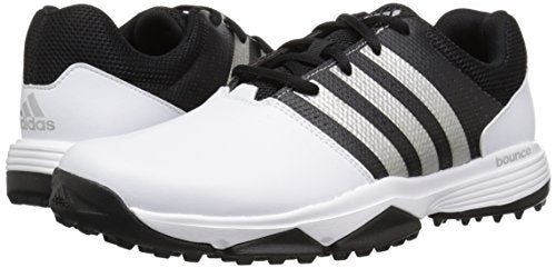 Load image into Gallery viewer, adidas Men's 360 Traxion Golf Shoe, FOOTWEAR WHITE/FOOTWEAR WHITE/CORE BLACK, 8 M US