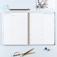 Load image into Gallery viewer, Blue Sky 2022 Weekly &amp; Monthly Planner, 8.5" x 11", Flexible Cover, Wirebound, Baccara Dark (110211-22)
