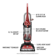 Load image into Gallery viewer, Hoover Windtunnel Max Capacity Upright Vacuum Cleaner with HEPA Media Filtration, UH71100, Red
