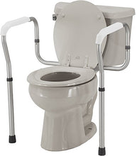Load image into Gallery viewer, NOVA Medical Products Toilet Rails &amp; Frame, Handrails for Toilet Seat, Safety Support Frame for Bathroom Toilet, Quick and Easy Installation, Grey (8200-R)
