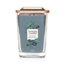 Load image into Gallery viewer, YANKEE CANDLE Elevation Coll. W/PLT Lid - Large Square Candle with 2 Large Wick Dark Berries 1591073E
