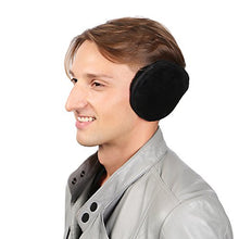 Load image into Gallery viewer, HIG Ear Warmer Unisex Classic Fleece Earmuffs Winter Accessory Outdoor Earmuffs (2 Black)
