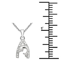 Load image into Gallery viewer, Orchid Jewelry 0.22 Ct White Cubic Zirconia 925 Sterling Silver Chain Pendant Birthday Gifts For Women
