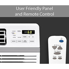 Load image into Gallery viewer, LG 6,000 BTU High Efficiency Window AC, Cools 250 Sq.Ft. (10' x 25' Room Size), Quiet Operation, Electronic Control with Remote, 3 Cooling &amp; Fan Speeds, 4-Way Air Deflection, Auto Restart, 115V

