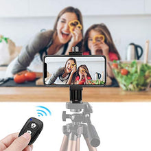 Load image into Gallery viewer, UBeesize Cell Phone Tripod Mount with Wireless Remote, Selfie Stick Monopod Head and Tripod Adapter Stand Holder Compatible with iPhone Android and All Phones
