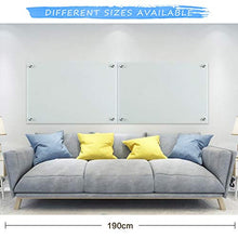 Load image into Gallery viewer, QUEENLINK,Magnetic Glass Board,Glass Whiteboard Board, 36x 24 Inches Glass Dry Erase White Board, 3 Magnets Included, Normal White

