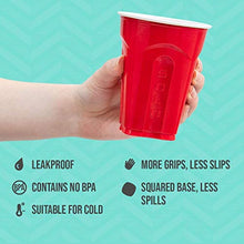 Load image into Gallery viewer, SOLO Cup Company Red Squared Plastic Party, 18 Ounce, 200 Count
