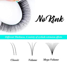 Load image into Gallery viewer, Eyelash Extensions 0.15 C Curl 8-14mm Lash Extensions Supplies Individual Lashes Premium Silk Volume &amp; Classic Lash Soft Matte Dark Professional Eyelashes Extension (0.15-C-8-14 Mixed)
