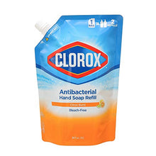 Load image into Gallery viewer, Clorox Antibacterial Liquid Hand Soap Refill | Hand Soap from Clorox, Liquid Hand Washing Soap Refill Washes Away Germs and Bacteria on Skin, 34 oz Citrus Burst Scent
