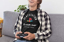 Load image into Gallery viewer, Ripple Junction Playstation Adult Unisex Japan 1994 Light Weight 100% Cotton Crew T-Shirt MD Black
