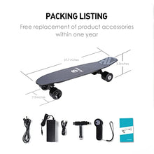 Load image into Gallery viewer, Electric Skateboard Electric Longboard with Remote Control Electric Skateboard,350W Hub-Motor,12.4 MPH Top Speed,5.2 Miles Range,3 Speeds Adjustment

