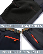 Load image into Gallery viewer, DAFENGEA Kids Snow Ski Pants Hiking Boys Girls Outdoor Waterproof Windproof Fleece Warm Snowboard Pants,KZ2068-DarkGrey-16Y
