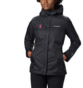 Columbia Women's Plus SizeTested Tough in Pink Rain Jacket Ii Size, Black, 2X