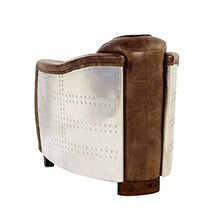Load image into Gallery viewer, ACME FURNITURE Brancaster Chair, Retro Brown Top Grain Leather/Aluminum

