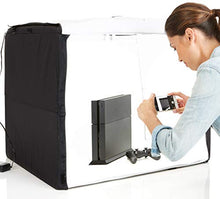 Load image into Gallery viewer, Amazon Basics Portable Foldable Photo Studio Box with LED Light - 25 x 30 x 25 Inches
