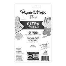Load image into Gallery viewer, Paper Mate Flair Felt Tip Pens, Medium Point, Assorted, Special Edition Retro Accents, 12 Pack
