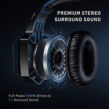 Load image into Gallery viewer, RUNMUS Gaming Headset for PS4, Xbox One, PC Headset w/Surround Sound, Noise Canceling Over Ear Headphones with Mic &amp; LED Light, Compatible with PS4, Xbox One, Switch, PC, PS3, Mac, Laptop
