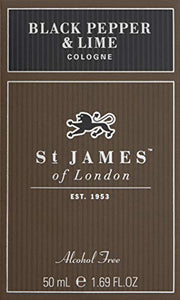 St James of London Black Pepper & Lime Cologne, 1.69 oz