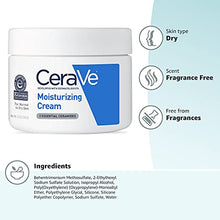 Load image into Gallery viewer, CeraVe Moisturizing Cream, Daily Face and Body Moisturizer for Dry Skin, 12 Ounce
