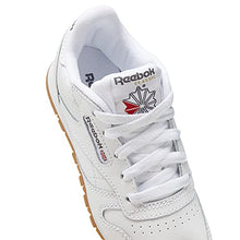 Load image into Gallery viewer, Reebok Boy's Classic Leather Footwear, White/Gum/INT, 3.5
