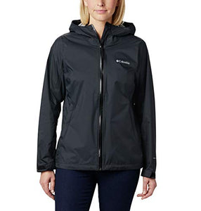 Columbia Women's EvaPOURation Jacket, Waterproof & Breathable,Black,Medium
