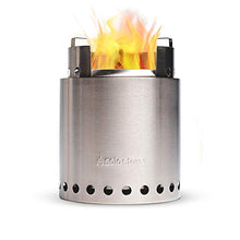 Load image into Gallery viewer, Solo Stove Campfire Camping Stove Portable Stove for Backpacking Outdoor Cooking Great Stainless Steel Camping Backpacking Stove Compact Wood Stove Design-No Batteries or Liquid Fuel Canisters Needed
