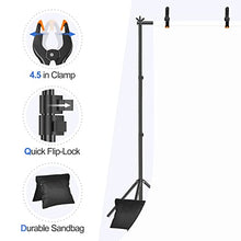 Load image into Gallery viewer, Emart Backdrop Stand 10x7ft(WxH) Photo Studio Adjustable Background Stand Support Kit with 2 Crossbars, 8 Backdrop Clamps, 2 Sandbags and Carrying Bag for Parties Wedding Events Decoration

