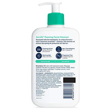 Load image into Gallery viewer, CeraVe Foaming Facial Cleanser | Makeup Remover and Daily Face Wash for Oily Skin | 16 Fluid Ounce
