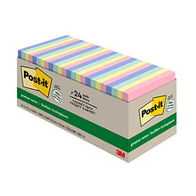 Load image into Gallery viewer, Post-it Greener Notes, 3x3 in, 24 Pads, America's #1 Favorite Sticky Notes, Sweet Sprinkles Collection, Pastel Colors, Clean Removal, 100% Recycled Material (654R-24CP-AP)
