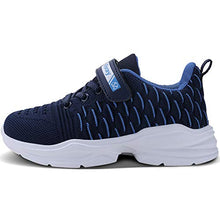 Load image into Gallery viewer, Vivay Kids Running Tennis Shoes Lightweight Casual Walking Sneakers for Boys for Big Kid(1-Dark Blue,4 Big Kid)

