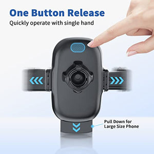 3-in-1 Suction Cup Phone Holder Windshield/Dashboard/Air Vent, Oqtiq Dashboard & Windshield Suction Cup Car Phone Mount with Strong Sticky Gel Pad, Compatible with iPhone, Samsung & Other Cellphone