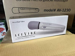 Acuvibe Mini AV-1230 Cordless Light Weight Rechargeable Massager