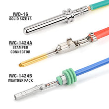 Load image into Gallery viewer, IWISS Deutsch Connector Crimping Tool Kit for Deutsch DT Connectors, Solid &amp; Stamped Contacts, Delphi Weather Pack Crimper-12PCS
