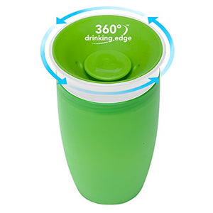 Munchkin Miracle 360 BPA Free Sippy Cup 10 Ounce, 3 Count, Blue/Green/Pink