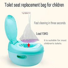 Load image into Gallery viewer, 100 Pack Portable Travel Universal Potty Chair Liners with Drawstring Training Toilet Seat Potty Bags Cleaning Bag for Kids Toddlers Adults Pets Outdoors (42 x 24 cm)
