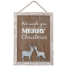 Load image into Gallery viewer, Valery Madelyn 16x12 inch Merry Christmas Wood Signs,Household Rustic Wooden Plaques,Decorative Hanging Wooden Sign Wall&amp;Door Decor Art for Holiday Decoration
