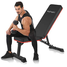 Load image into Gallery viewer, BangTong&amp;Li Adjustable Bench,Utility Weight Bench for Full Body Workout- Multi-Purpose Foldable
