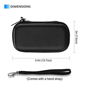 ProCase Carrying Case for Crucial X8 Portable SSD 1TB / 500GB (Case Only), Hard Drive EVA Travel Case for Crucial X8 1TB / 500GB Portable External Solid State Drive –Black