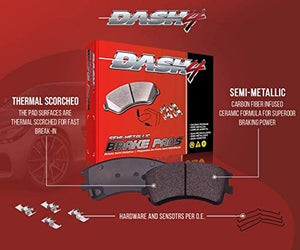 Dash 4 MD866 Premium Brake Pad, Semi-Metallic