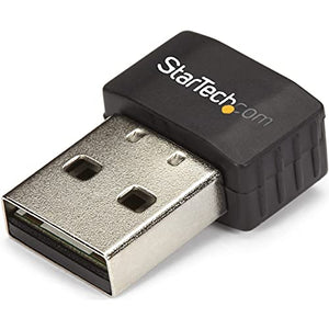 StarTech.com Wireless USB WiFi Adapter Dual Band AC600 Wireless Dongle - 2.4GHz / 5GHz - 802.11ac Wi-Fi Laptop Adapter (USB433ACD1X1)