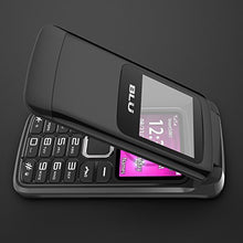 Load image into Gallery viewer, BLU Zoey Flex 3G Z170L Unlocked GSM (AT&amp;T + T-Mobile) Dual-SIM Flip Phone w/Quick-Glance Window - Black
