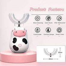 Load image into Gallery viewer, Kids Electric Toothbrush, U Shaped Ultrasonic Automatic Toothbrush with Replacement Soft Bristles Heads ,Two Modes Oral Cleaning Toothbrush Rechargeable ,IPX7 Waterproof(2-14 Year Old)
