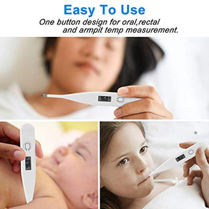 Digital Thermometer (Only Fahrenheit / °F) for Adults and Kids with Accurate Readings to Take your Body Temperature