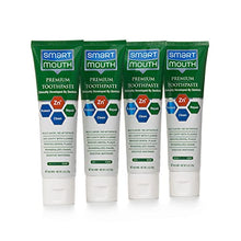 Load image into Gallery viewer, SmartMouth Premium Zinc Ion Toothpaste, Helps with Cavity, Enamel &amp; Plaque, Mild Mint, 6 oz, 4 Pack
