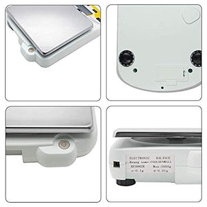 CGOLDENWALL Lab Scale 1000gx0.01g Precision Analytical Balance Digital Precision Scale Laboratory Weighing Electronic Balance Jewelry Scales Gold Balance Kitchen Scales Calibrated (1000g, 0.01g)