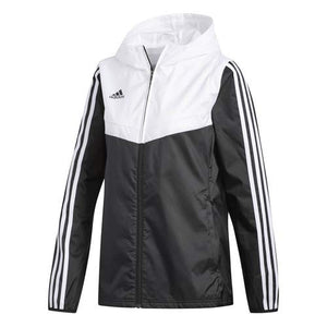 adidas Women's Alphaskin Tiro Windbreaker, Black/White, X-Small