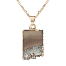 Load image into Gallery viewer, Bonnie 24 inch Agate Stone Crystal Pendant Necklace Natural Stone Handmade Jewelry (5)
